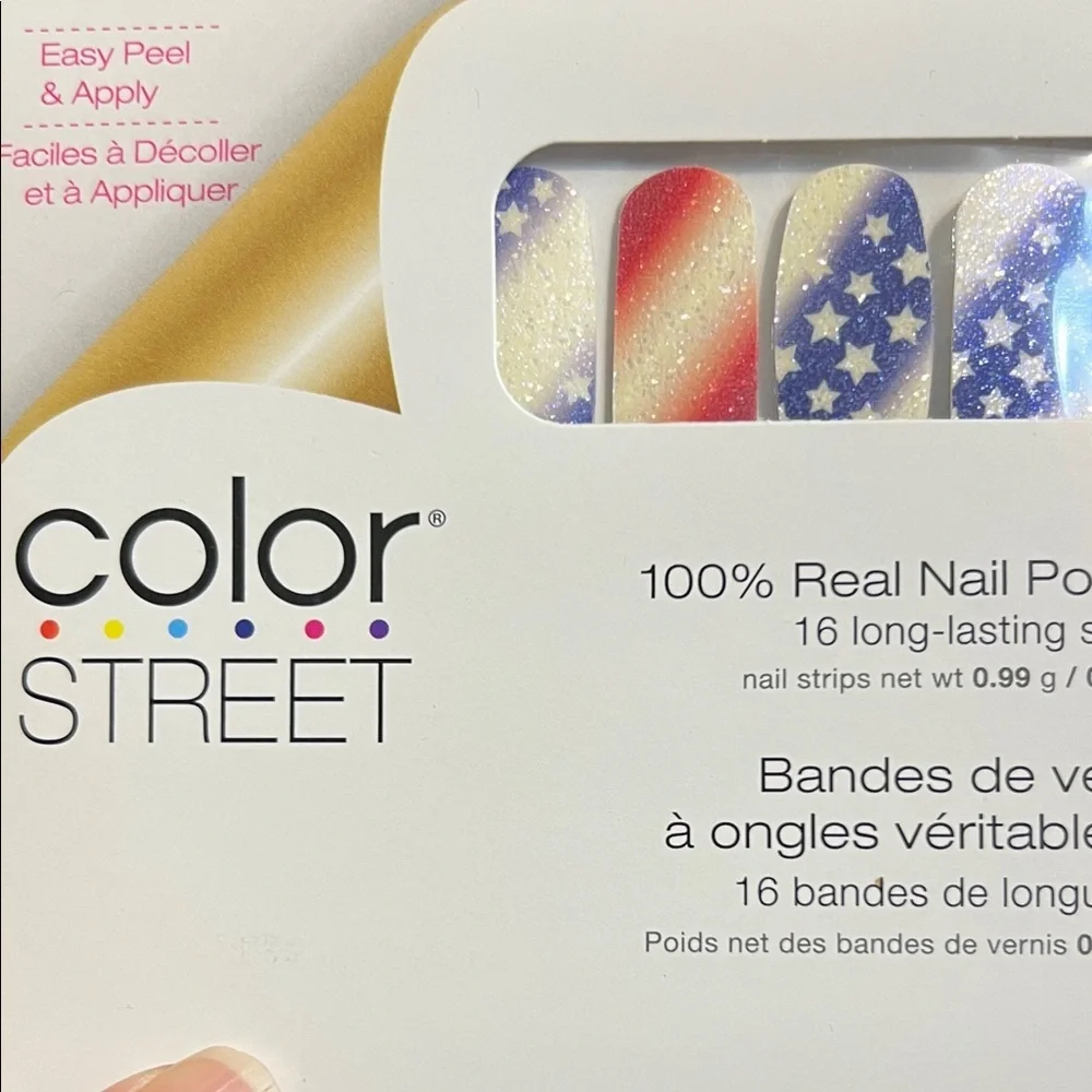 Color Street Stars and Stripes Nail Strips - Red, White, Blue- American Spirit - Picture 2 of 5
